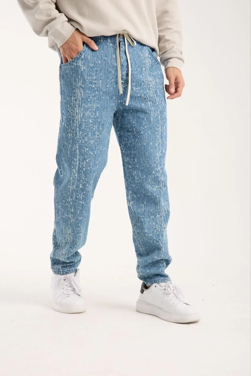 Bağcıklı Jean Jogger Pantolon