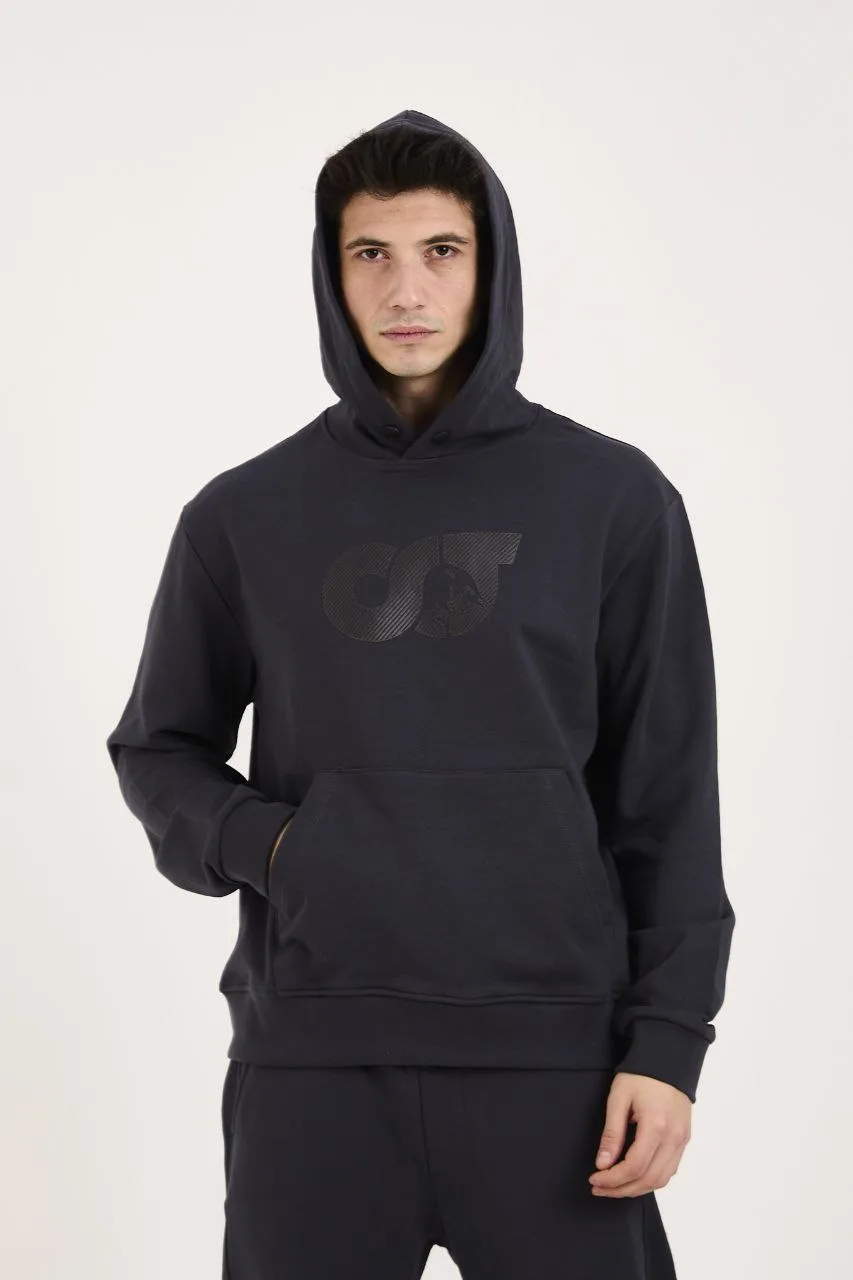 Logo Baskılı Kapüşonlu Sweatshirt