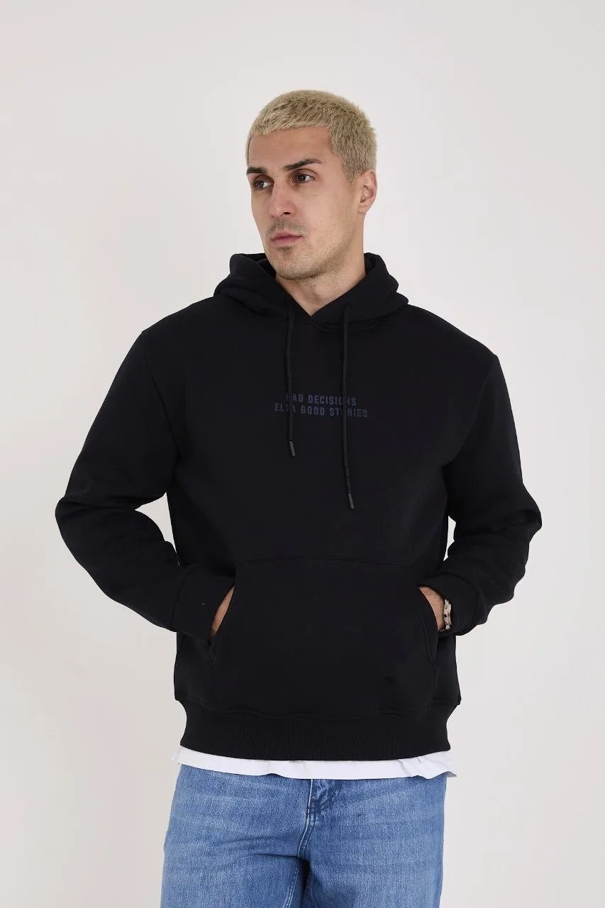 Şardonlu Kapüşonlu Sweatshirt (Hoodie)