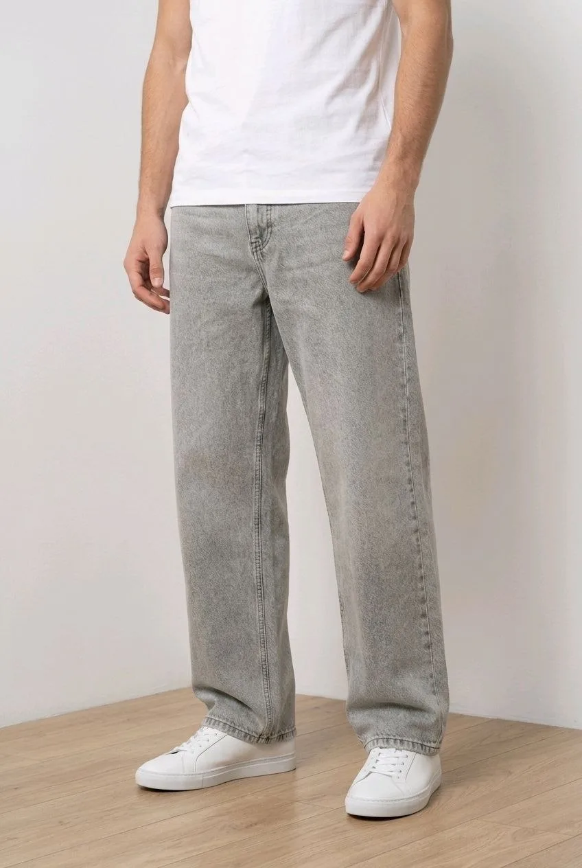 Taş Yıkama Baggy Erkek Jean